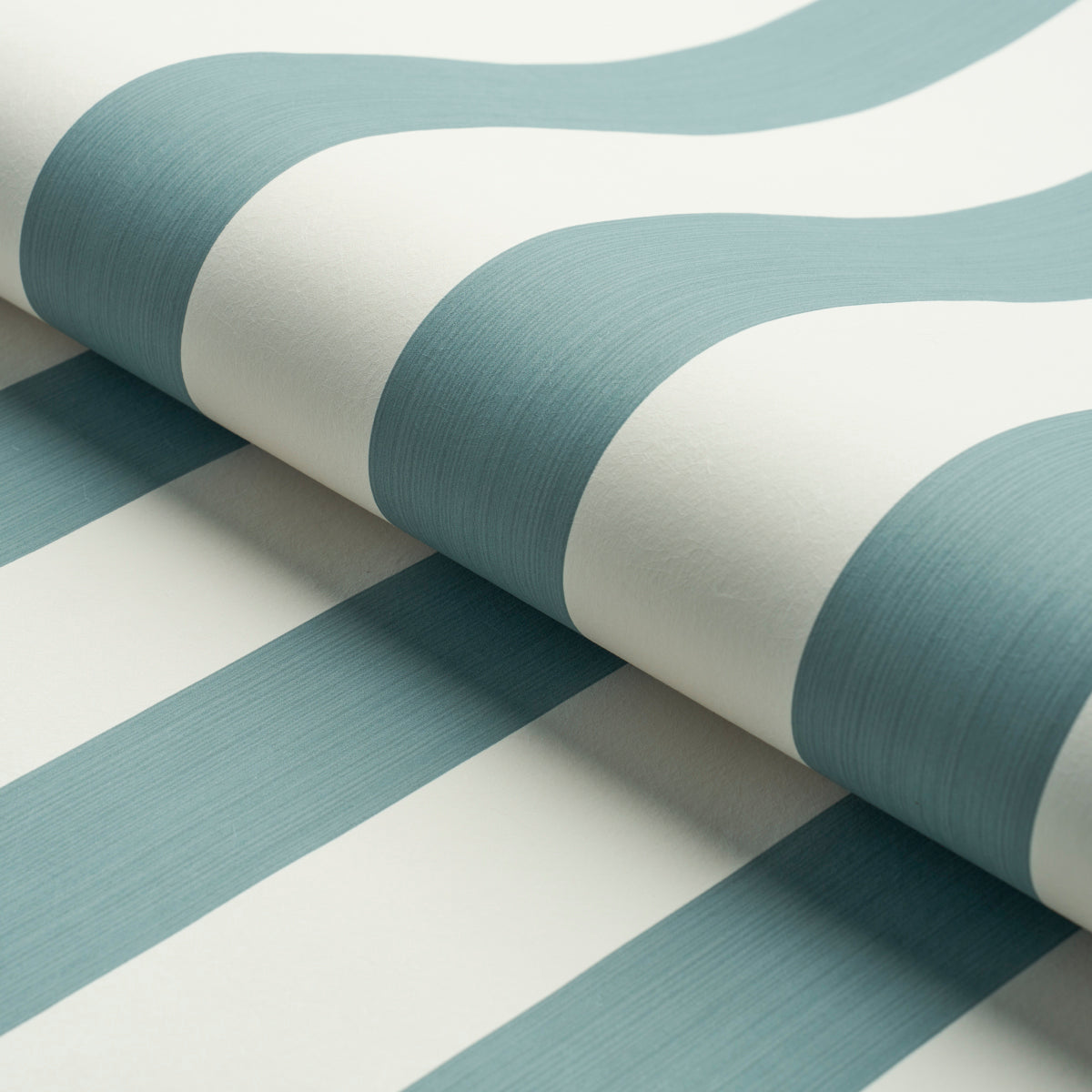 Purchase 5013623 | Edwin Stripe Wide, Teal - Schumacher Wallpaper