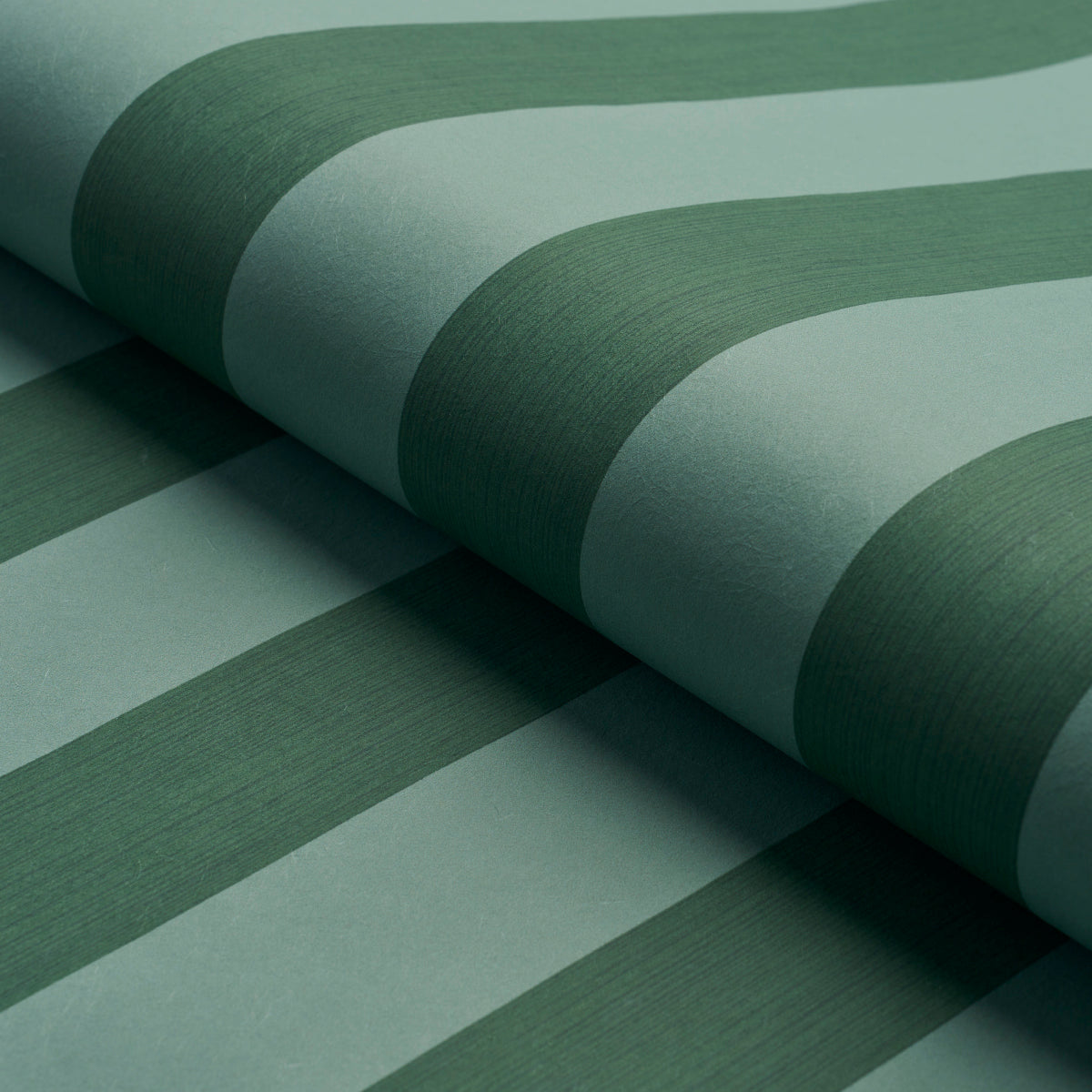 Purchase 5013624 | Edwin Stripe Wide, Dark Green - Schumacher Wallpaper