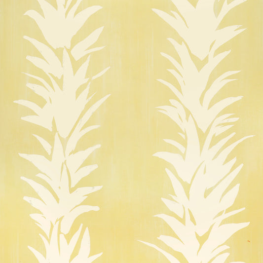 Purchase 5013668 | White Lotus, Light Yellow - Schumacher Wallpaper