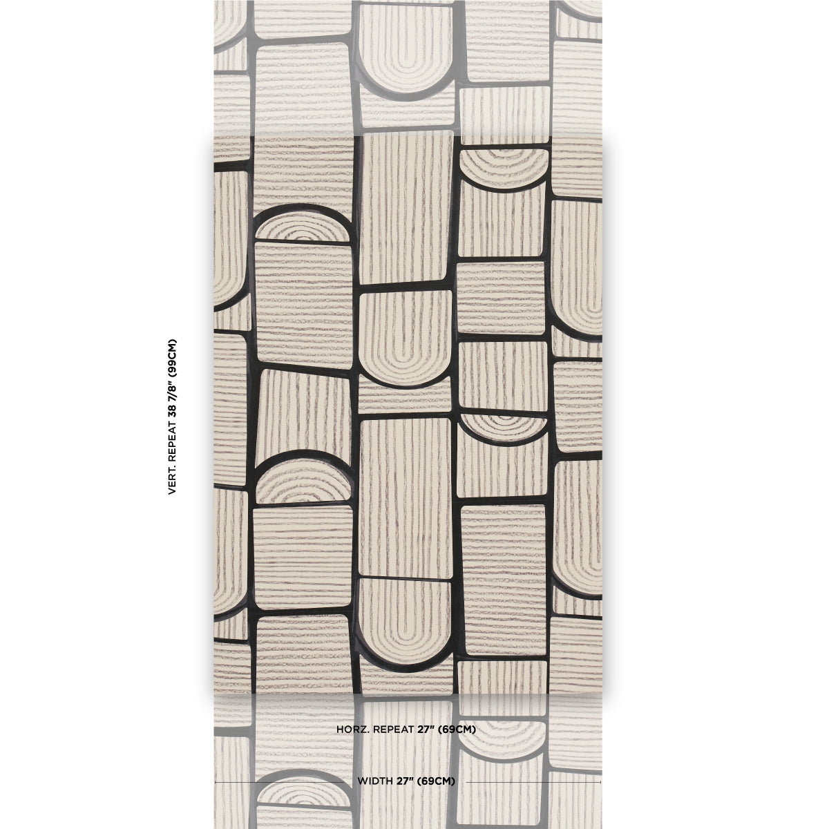 Purchase 5013685 | Bloomsbury, Carbon - Schumacher Wallpaper