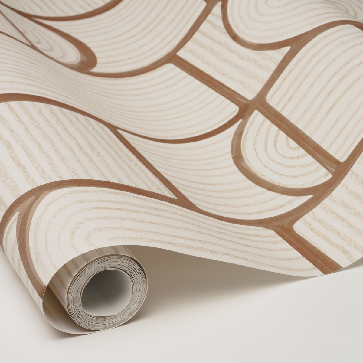 Purchase 5013686 | Bloomsbury, Teak - Schumacher Wallpaper