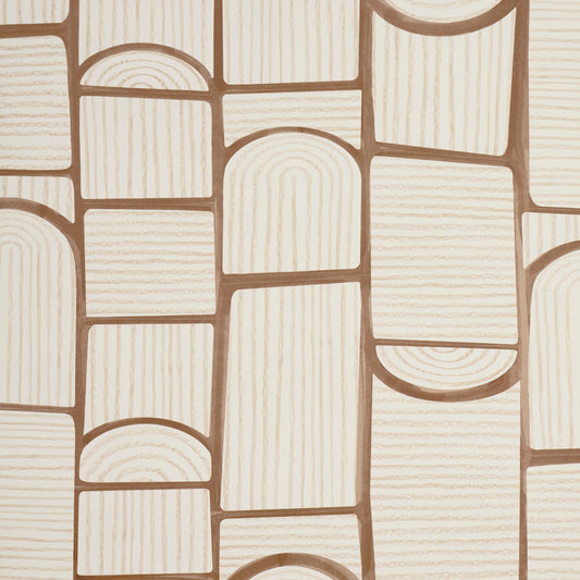 Purchase 5013686 | Bloomsbury, Teak - Schumacher Wallpaper