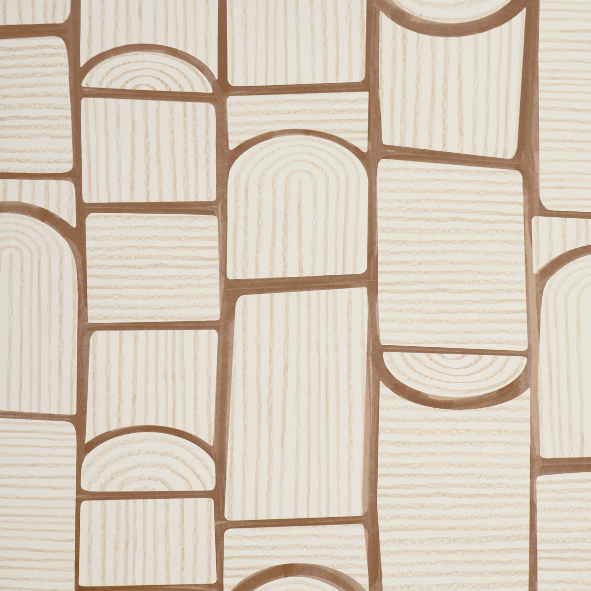 Purchase 5013686 | Bloomsbury, Teak - Schumacher Wallpaper