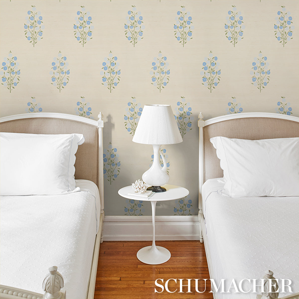 Purchase 5013710 | Josepha, Blue - Schumacher Wallpaper