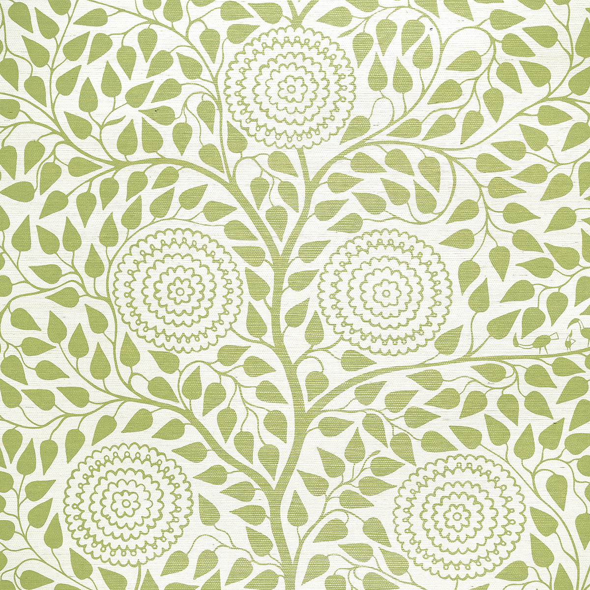 Purchase 5013721 | Kayon Sisal Panel, Soft Green - Schumacher Wallpaper