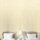 Purchase 5013722 | Kayon Sisal Panel, Soft Yellow - Schumacher Wallpaper