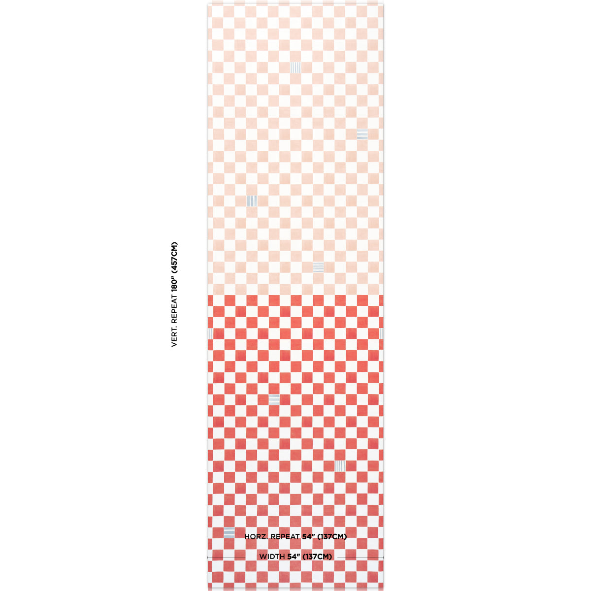 Purchase 5014265 | Gambit Panel, Earthy Pink & Red - Schumacher Wallpaper