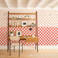 Purchase 5014265 | Gambit Panel, Earthy Pink & Red - Schumacher Wallpaper