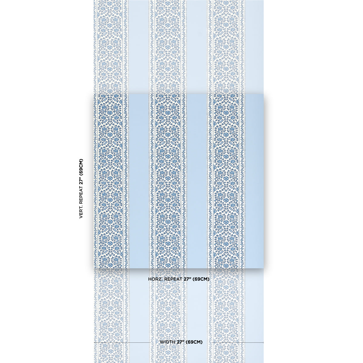 Purchase 5014340 | Jasmine, Indigo - Schumacher Wallpaper