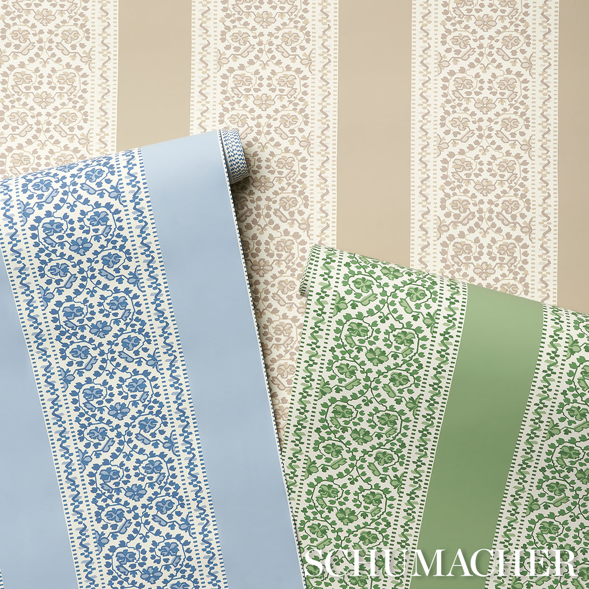 Purchase 5014340 | Jasmine, Indigo - Schumacher Wallpaper