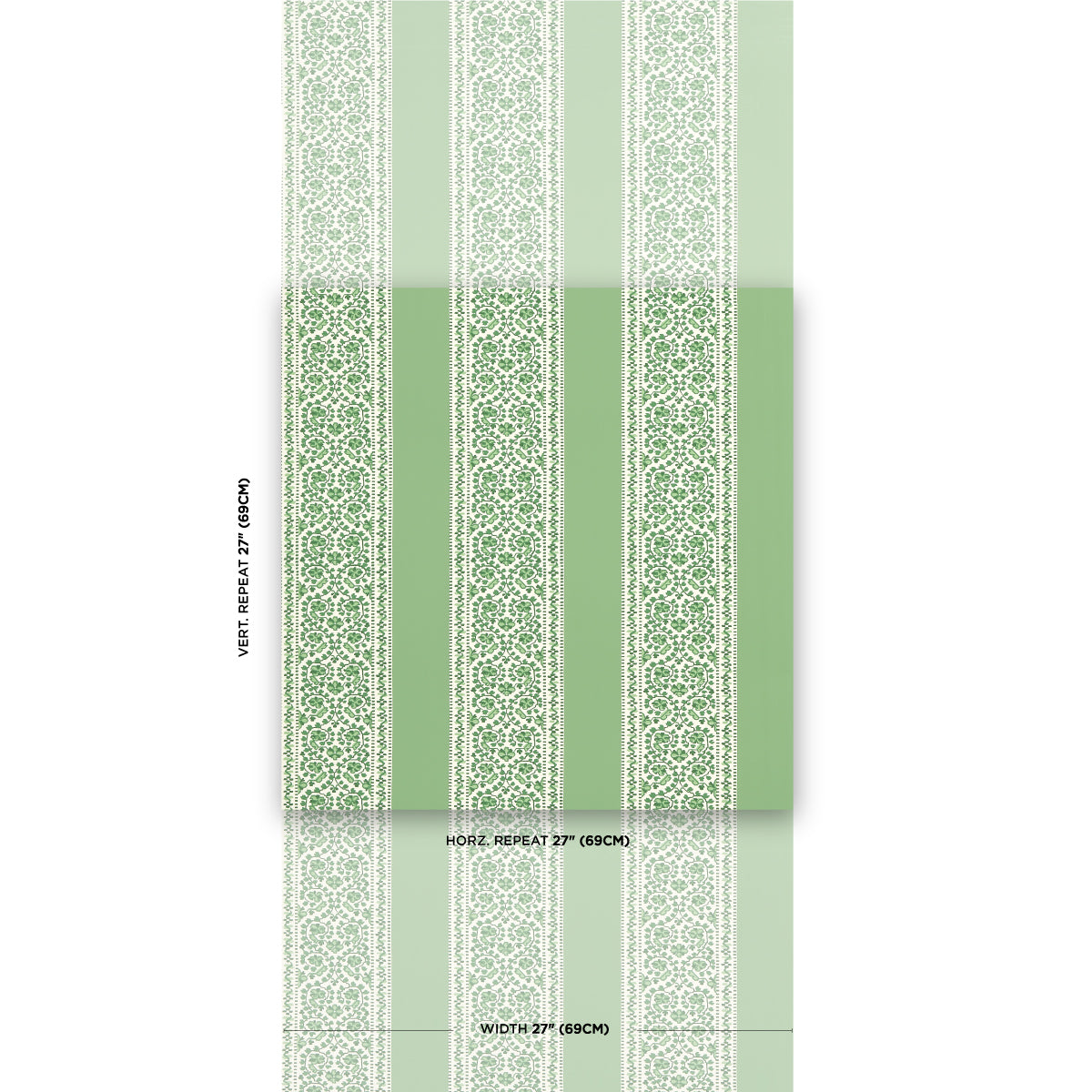 Purchase 5014341 | Jasmine, Leaf Green - Schumacher Wallpaper