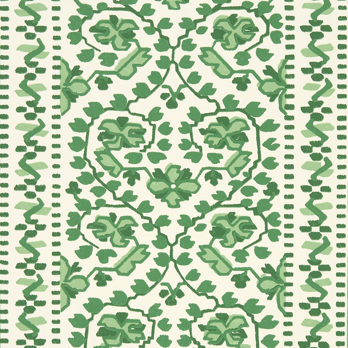 Purchase 5014341 | Jasmine, Leaf Green - Schumacher Wallpaper