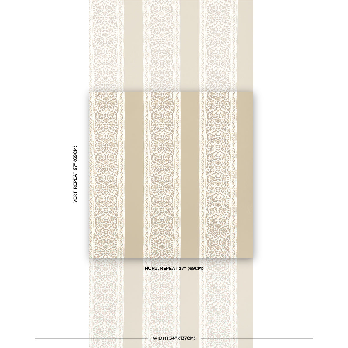Purchase 5014342 | Jasmine, Neutral - Schumacher Wallpaper