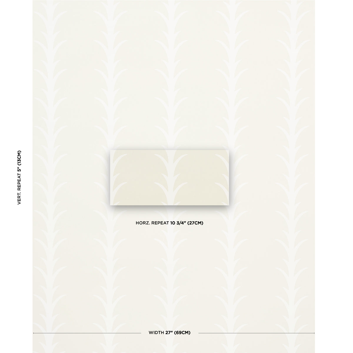 Purchase 5014771 | Acanthus Stripe, Ivory On Neutral - Schumacher Wallpaper