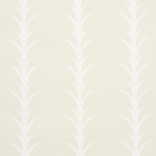 Purchase 5014771 | Acanthus Stripe, Ivory On Neutral - Schumacher Wallpaper