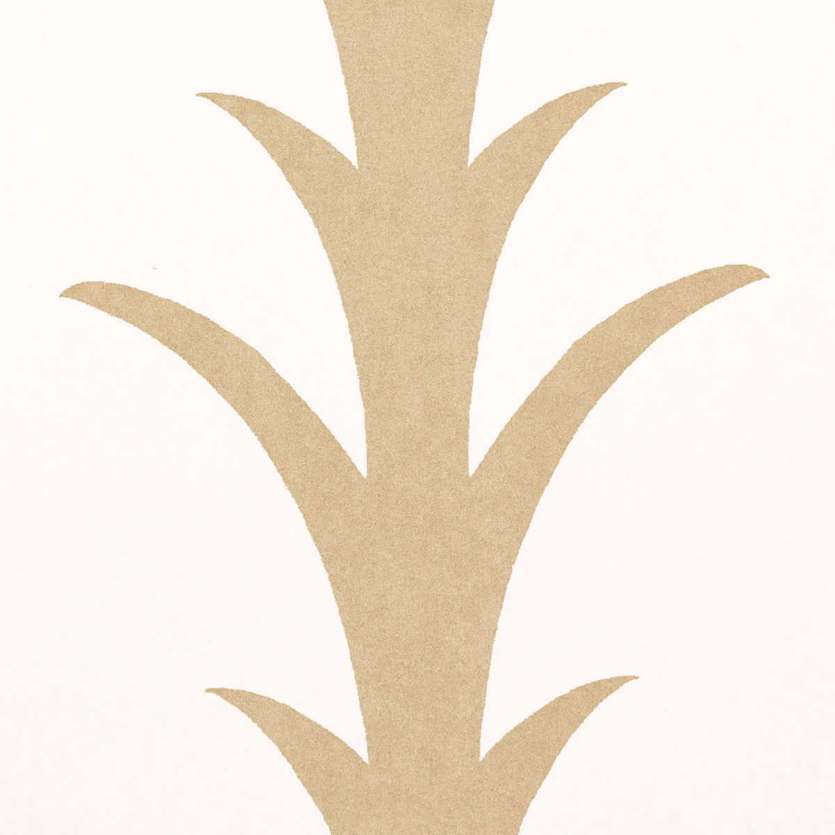 Purchase 5014772 | Acanthus Stripe, Gold On Ivory - Schumacher Wallpaper