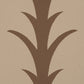 Purchase 5014774 | Acanthus Stripe, Brown On Beige - Schumacher Wallpaper