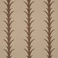 Purchase 5014774 | Acanthus Stripe, Brown On Beige - Schumacher Wallpaper