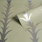 Purchase 5014776 | Acanthus Stripe, Metallic On Sage - Schumacher Wallpaper