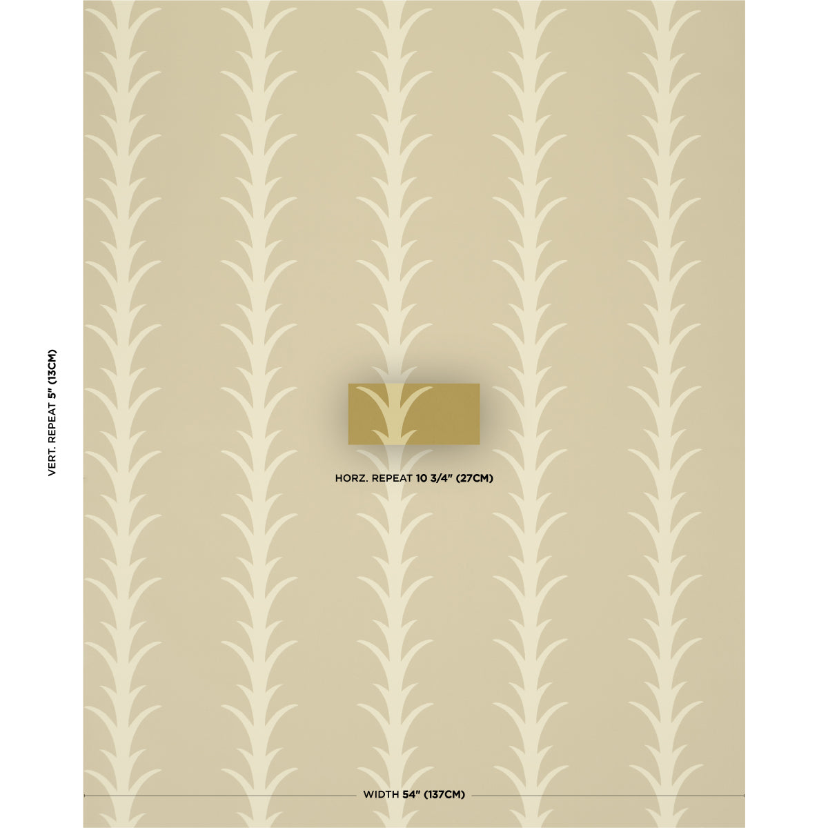 Purchase 5014777 | Acanthus Stripe, Anis On Chartreuse - Schumacher Wallpaper