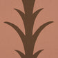 Purchase 5014778 | Acanthus Stripe, Brown On Rosewood - Schumacher Wallpaper