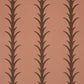 Purchase 5014778 | Acanthus Stripe, Brown On Rosewood - Schumacher Wallpaper