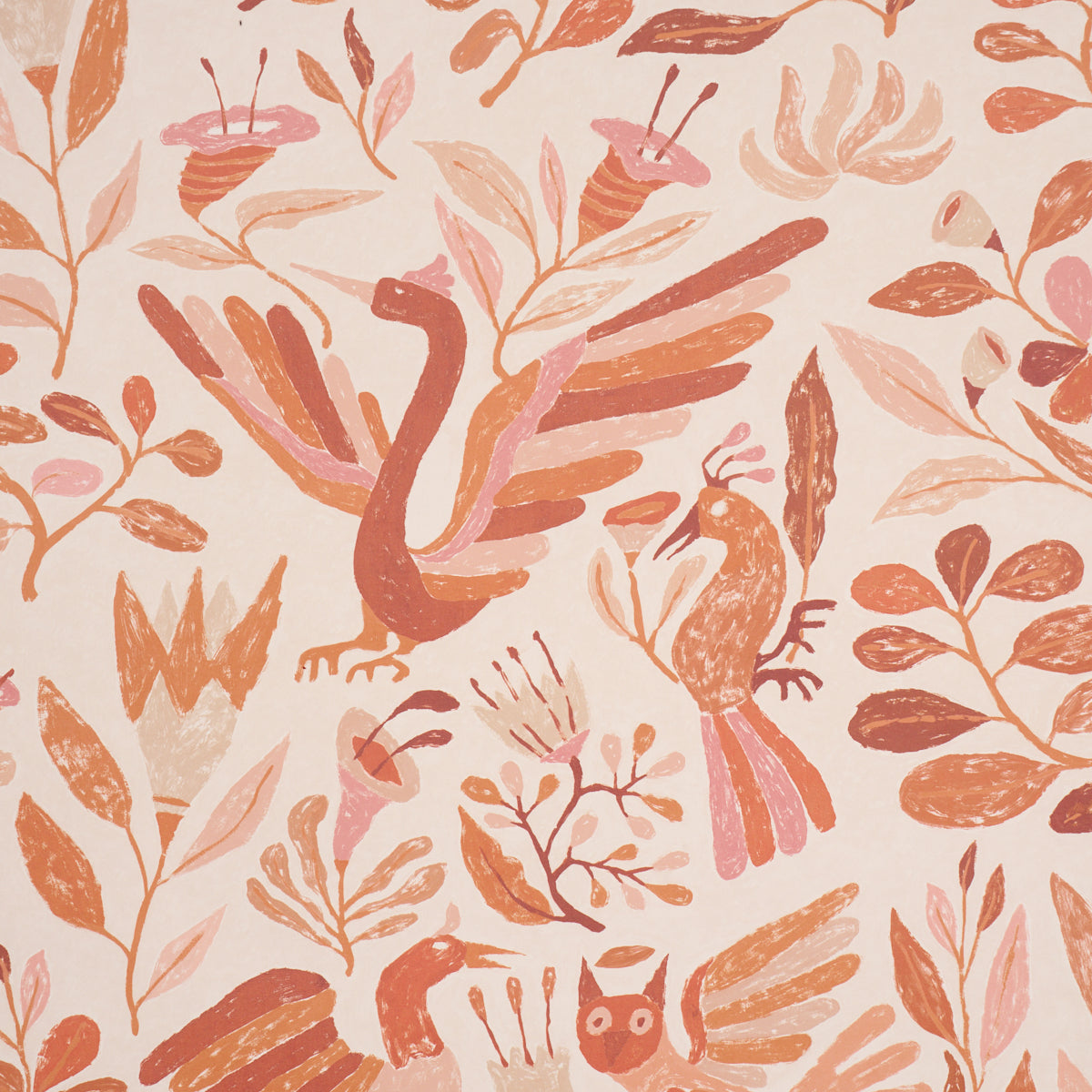 Purchase 5014832 | Canopy, Terracotta - Schumacher Wallpaper
