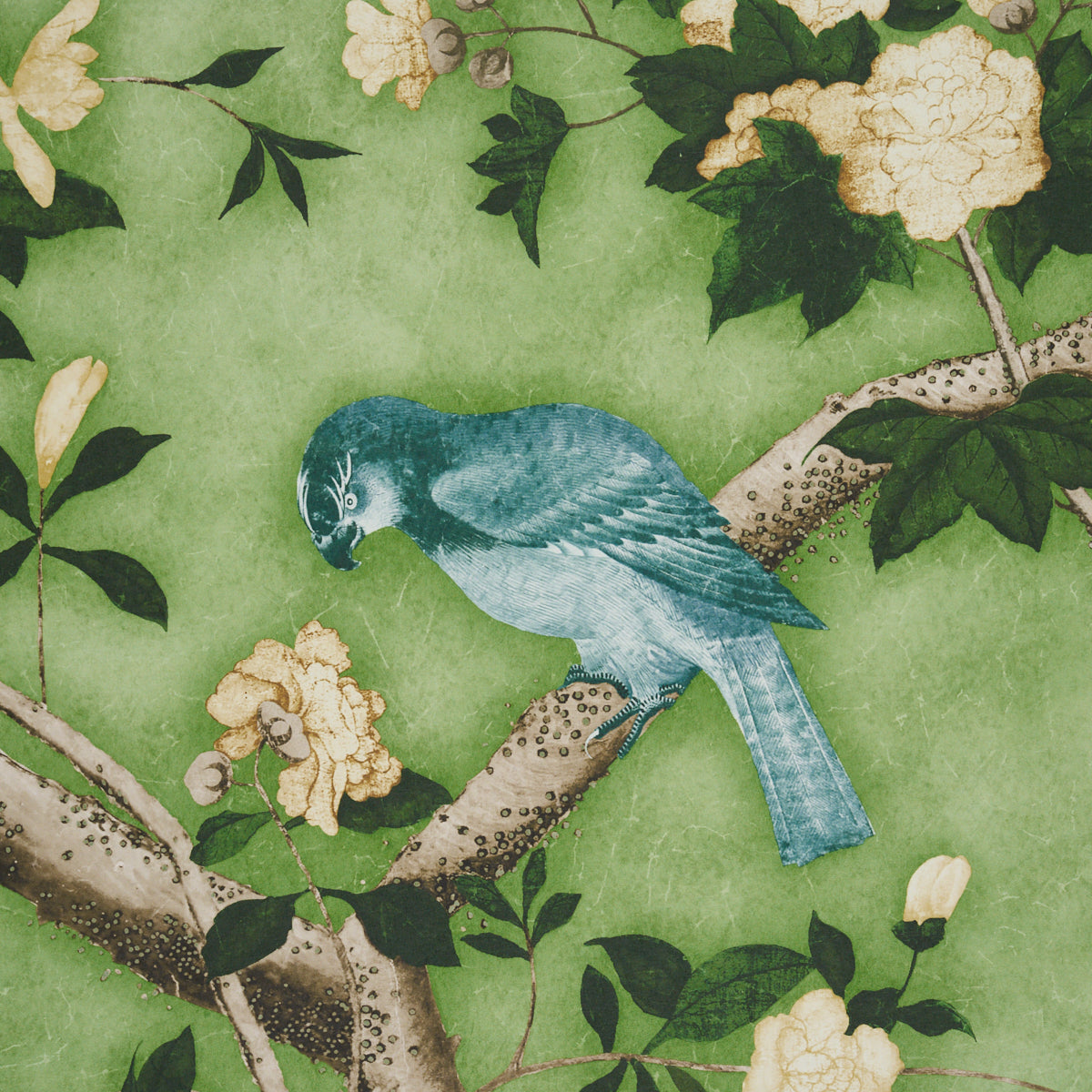 Purchase 5015153 | Les Oiseaux Panel Set, Apple Green - Schumacher Wallpaper