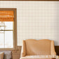 Purchase 5015201 | Windowpane Embroidered Sisal, Java - Schumacher Wallpaper