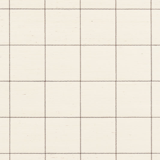 Purchase 5015201 | Windowpane Embroidered Sisal, Java - Schumacher Wallpaper