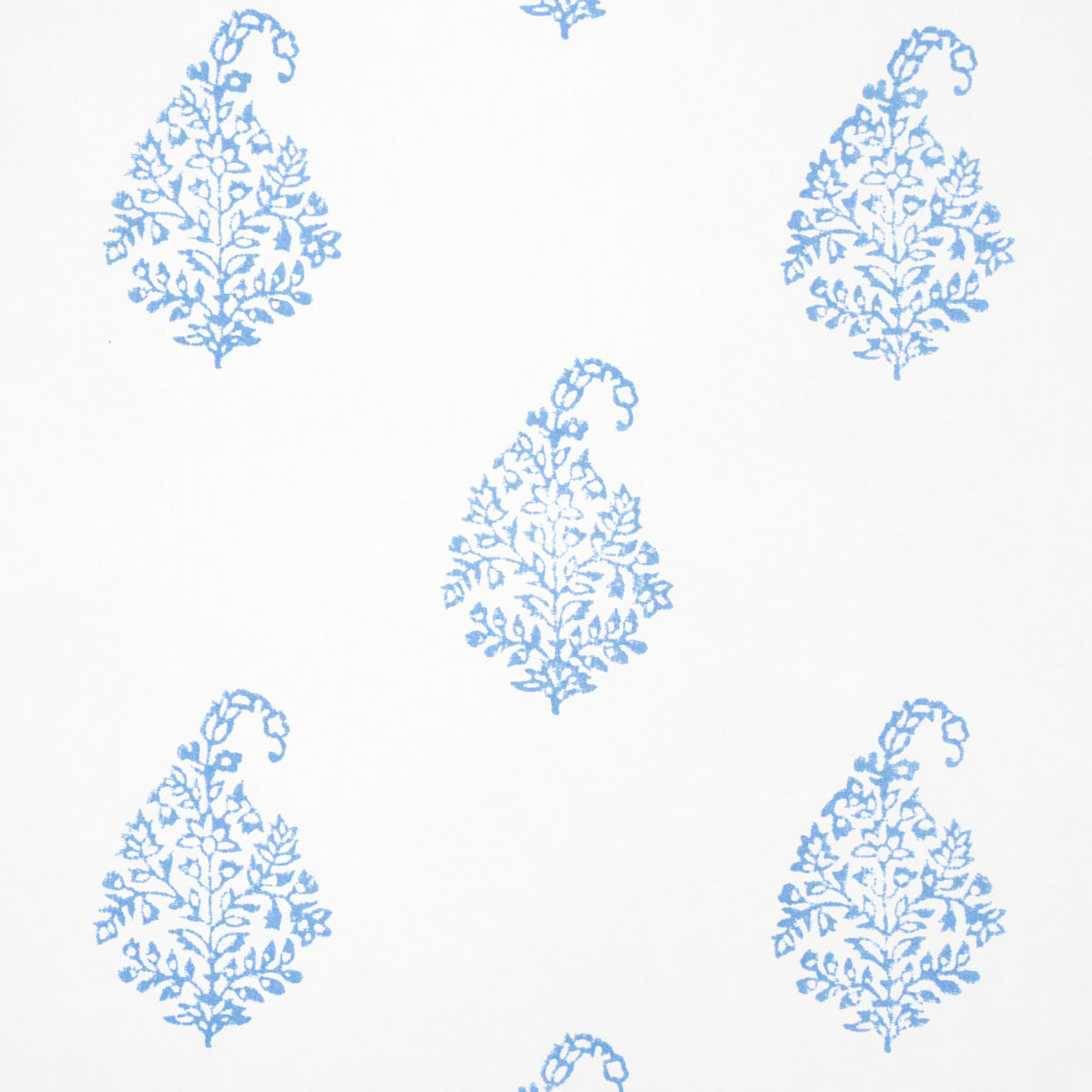 Purchase 5015211 | Kerala Paisley Ii, Blue - Schumacher Wallpaper