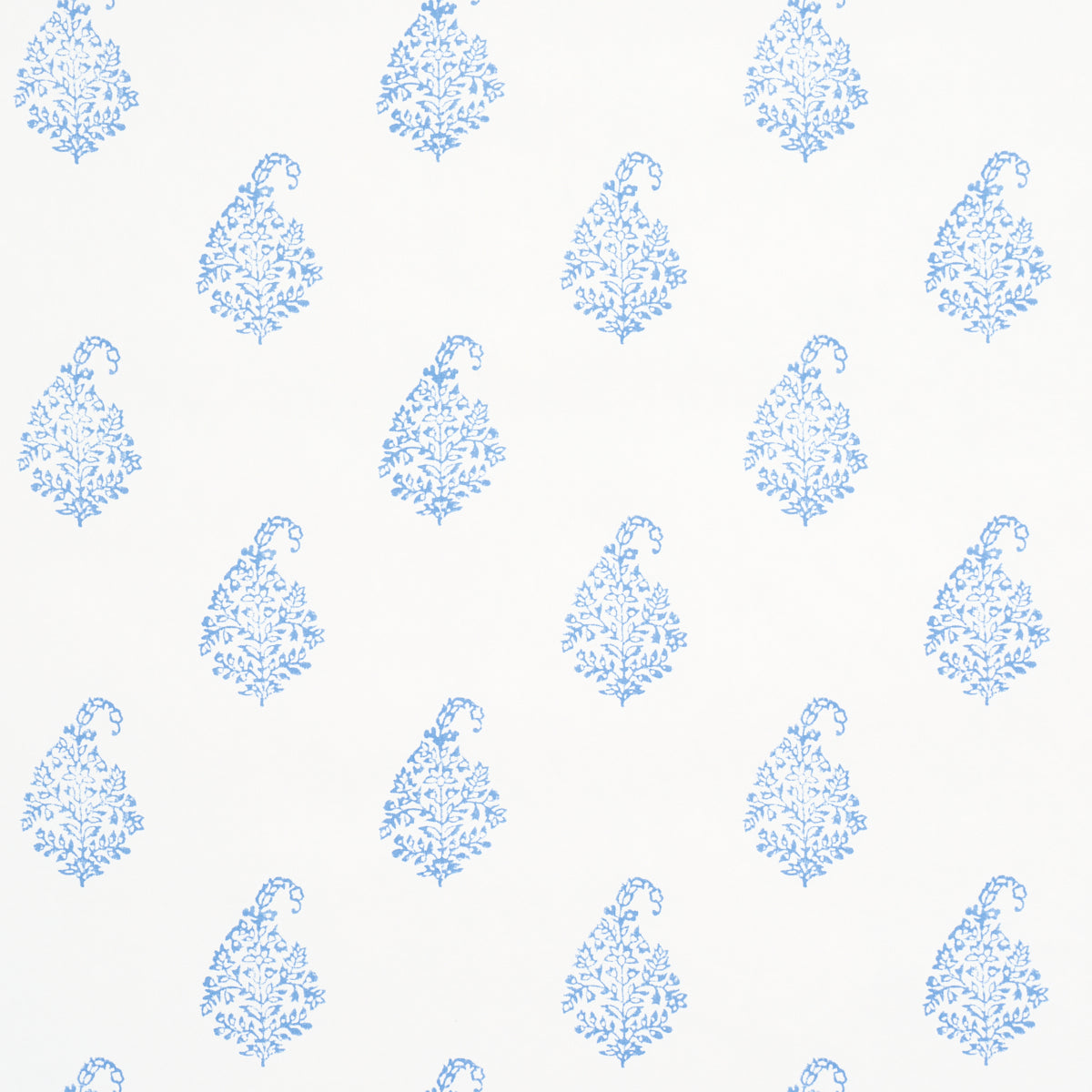 Purchase 5015211 | Kerala Paisley Ii, Blue - Schumacher Wallpaper