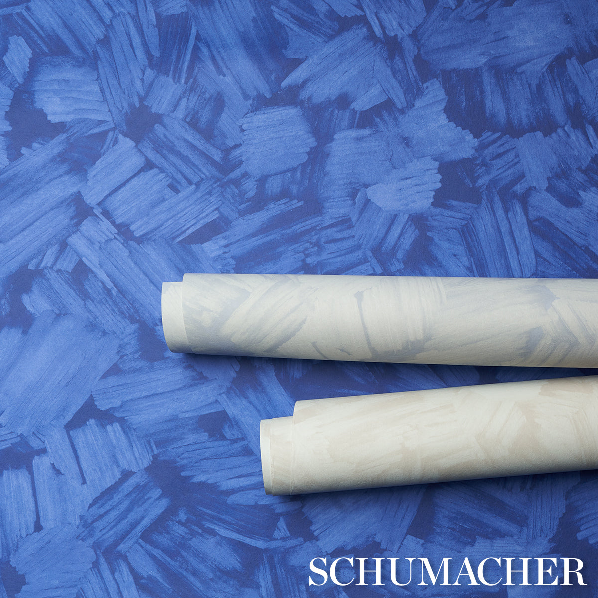 Purchase 5015280 | Atmos, Bright Blue - Schumacher Wallpaper