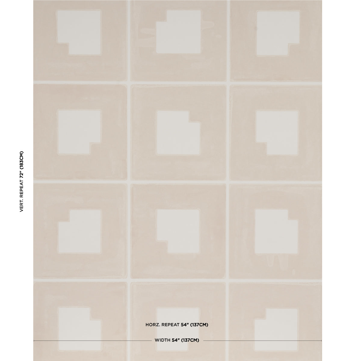 Purchase 5015290 | Palindrome, Sand - Schumacher Wallpaper
