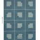 Purchase 5015292 | Palindrome, Teal - Schumacher Wallpaper