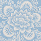 Purchase 5015321 | Hothouse Flowers Silhouette, Bliss Blue - Schumacher Wallpaper