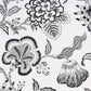 Purchase 5015323 | Hothouse Flowers Silhouette, Black And White - Schumacher Wallpaper