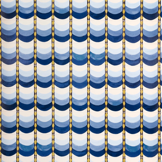 Purchase 5015350 | Sintra, Blue - Schumacher Wallpaper