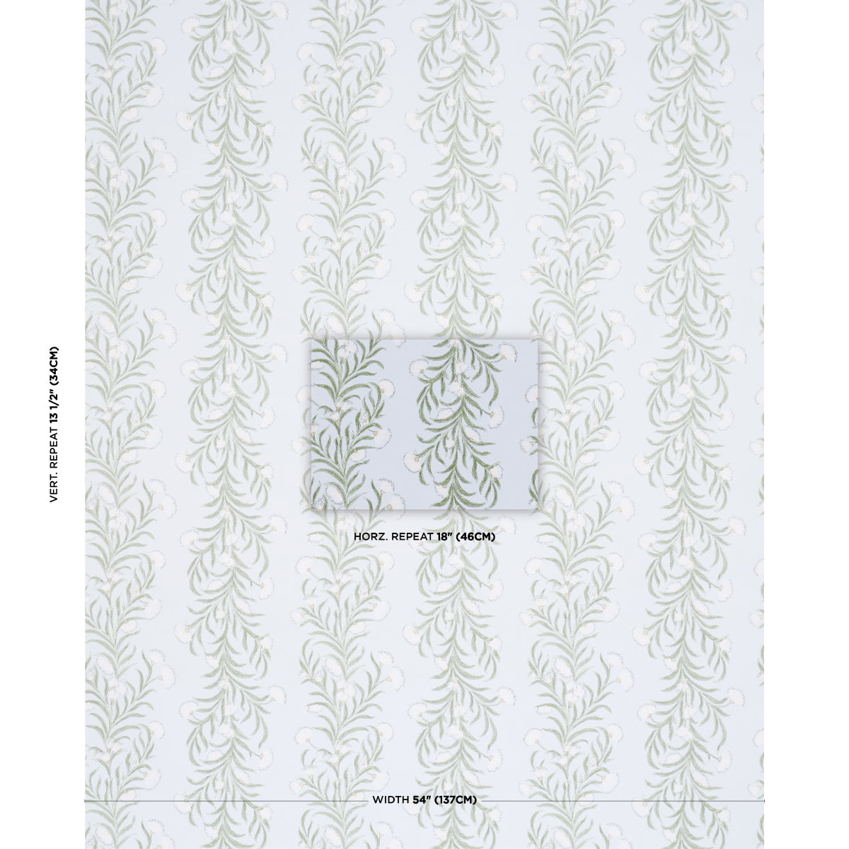 Purchase 5015363 | Tasmanian Mimosa, Sky - Schumacher Wallpaper