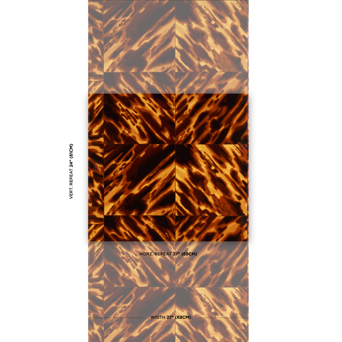 Purchase 5015370 | Tortoise Shell, Natural - Schumacher Wallpaper