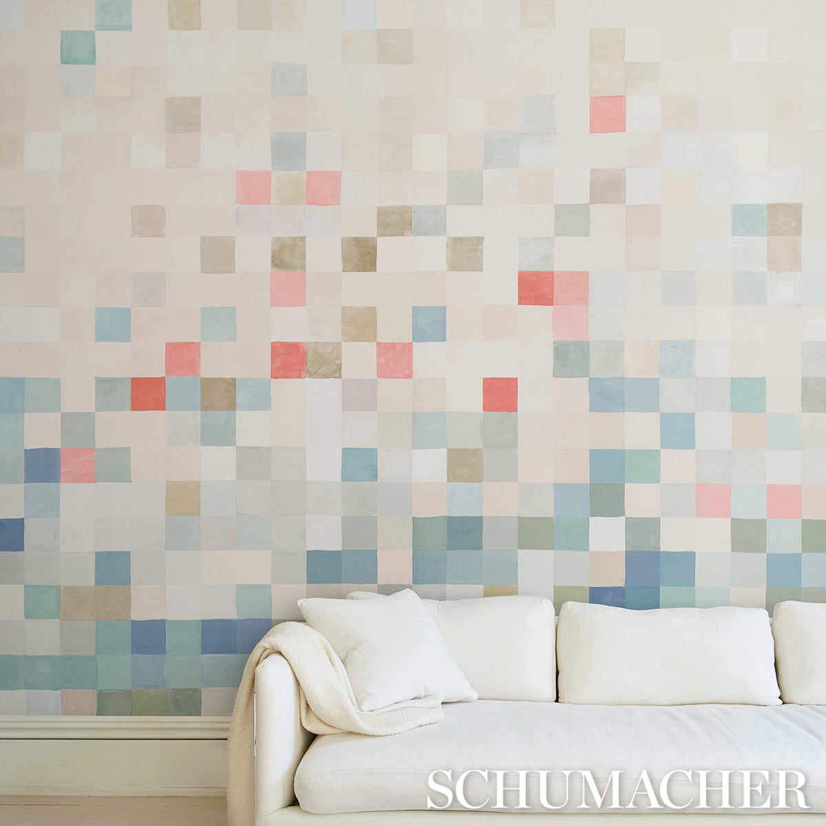 Purchase 5015390 | Madame De Pixel Panel Set, Multi - Schumacher Wallpaper