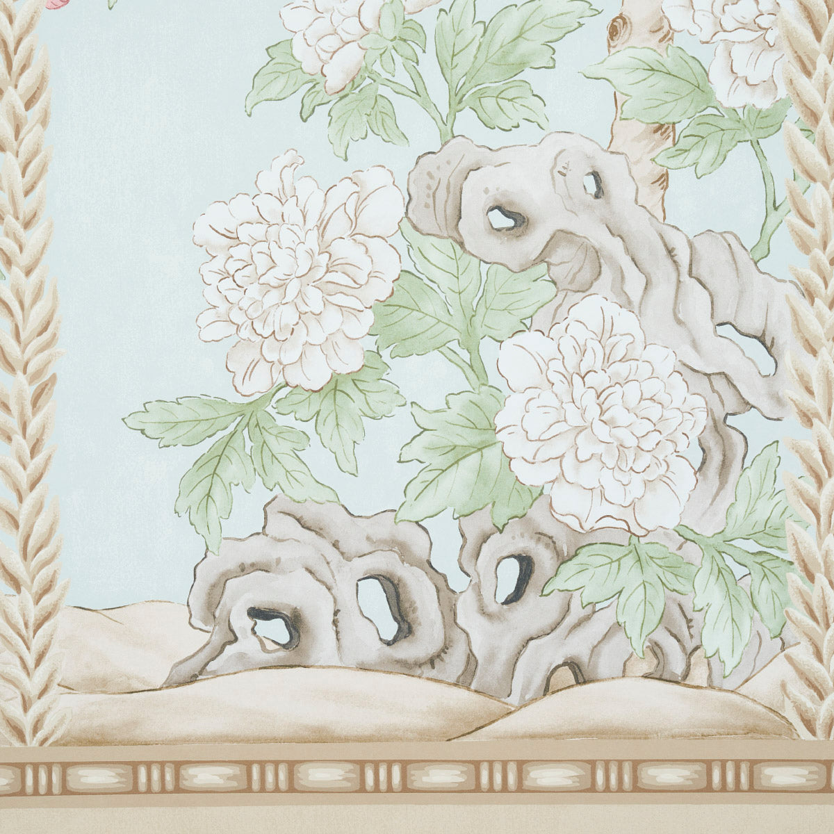 Purchase 5015400 | Victoria Panel Set, Mineral - Schumacher Wallpaper