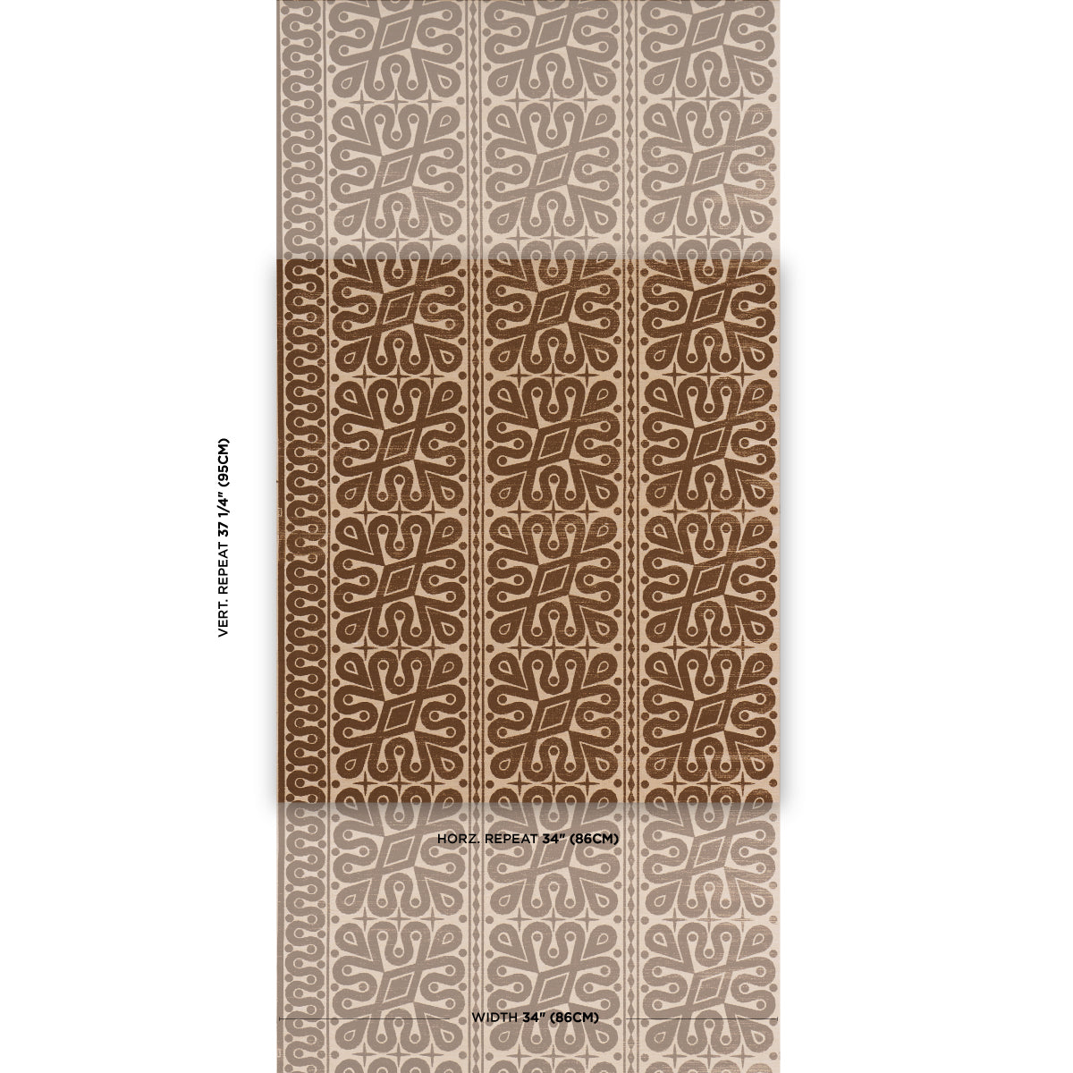 Purchase 5015410 | Borneo Grasscloth, Brown - Schumacher Wallpaper