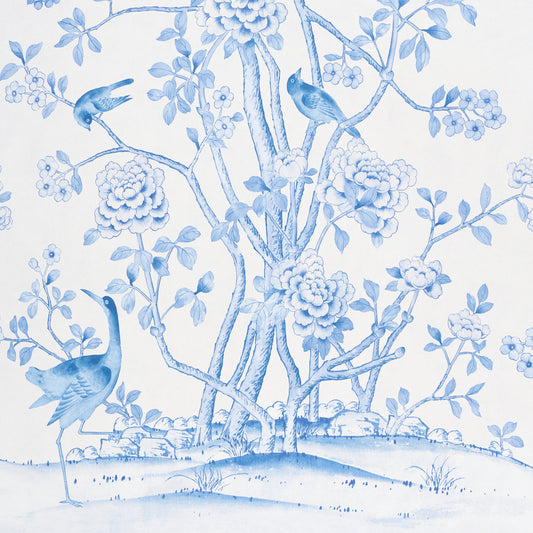 Purchase 5015444 | Chinois Palais Panel, Porcelain - Schumacher Wallpaper