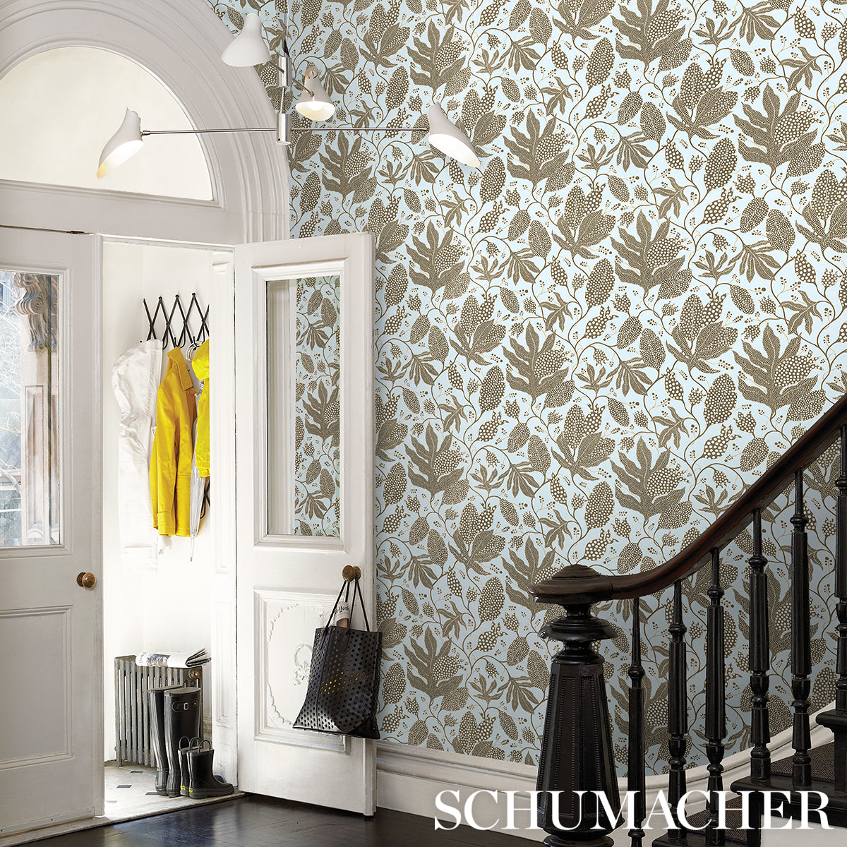 Schumacher Lotus Garden Floral Wallpaper Roll | Perigold