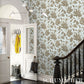 Purchase 5015461 | Polka Dot Jungle, Brown & Sky - Schumacher Wallpaper