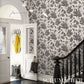 Purchase 5015462 | Polka Dot Jungle, Black & Cream - Schumacher Wallpaper