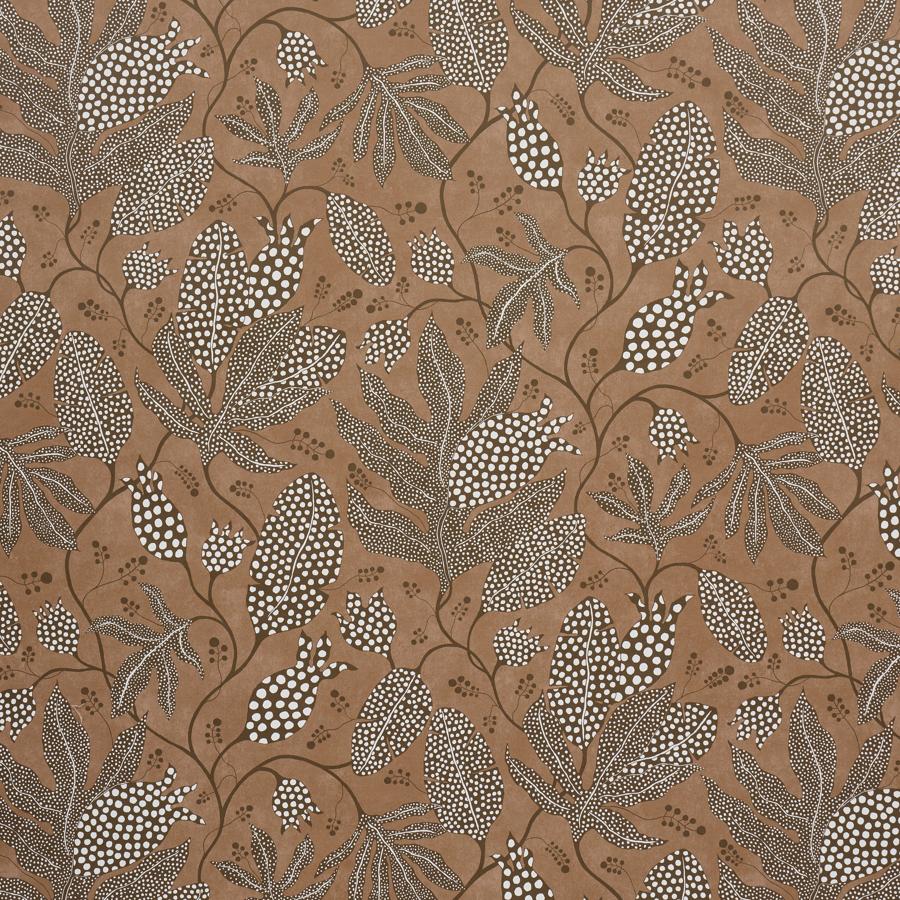 Sample - 5015465 | Polka Dot Jungle, Teracotta - Schumacher Wallpaper