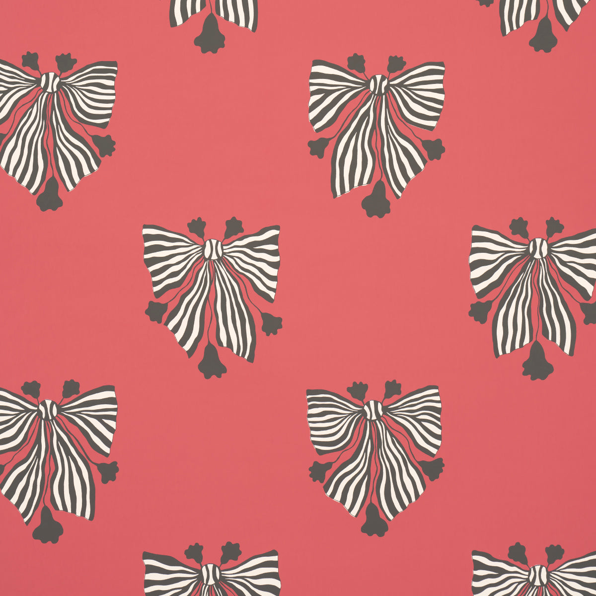 Purchase 5015471 | Bow-Wow-Wow, Red - Schumacher Wallpaper