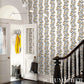 Purchase 5015481 | Thistle Vine, Black & Gold - Schumacher Wallpaper